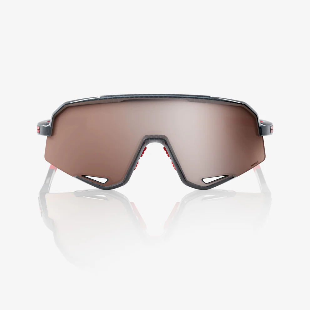 100% SLENDALE Black Carbon Hiper Mirror Silver Goggles