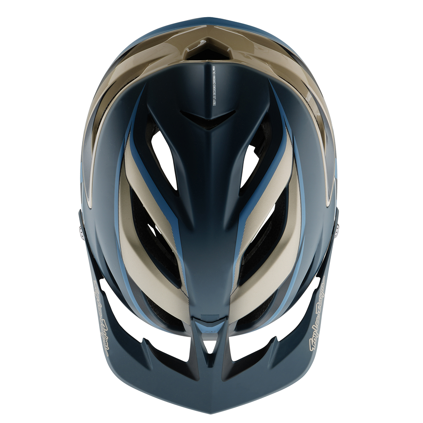 TROY LEE DESIGN A3 MIPS MTB přilba modrá/zlatá