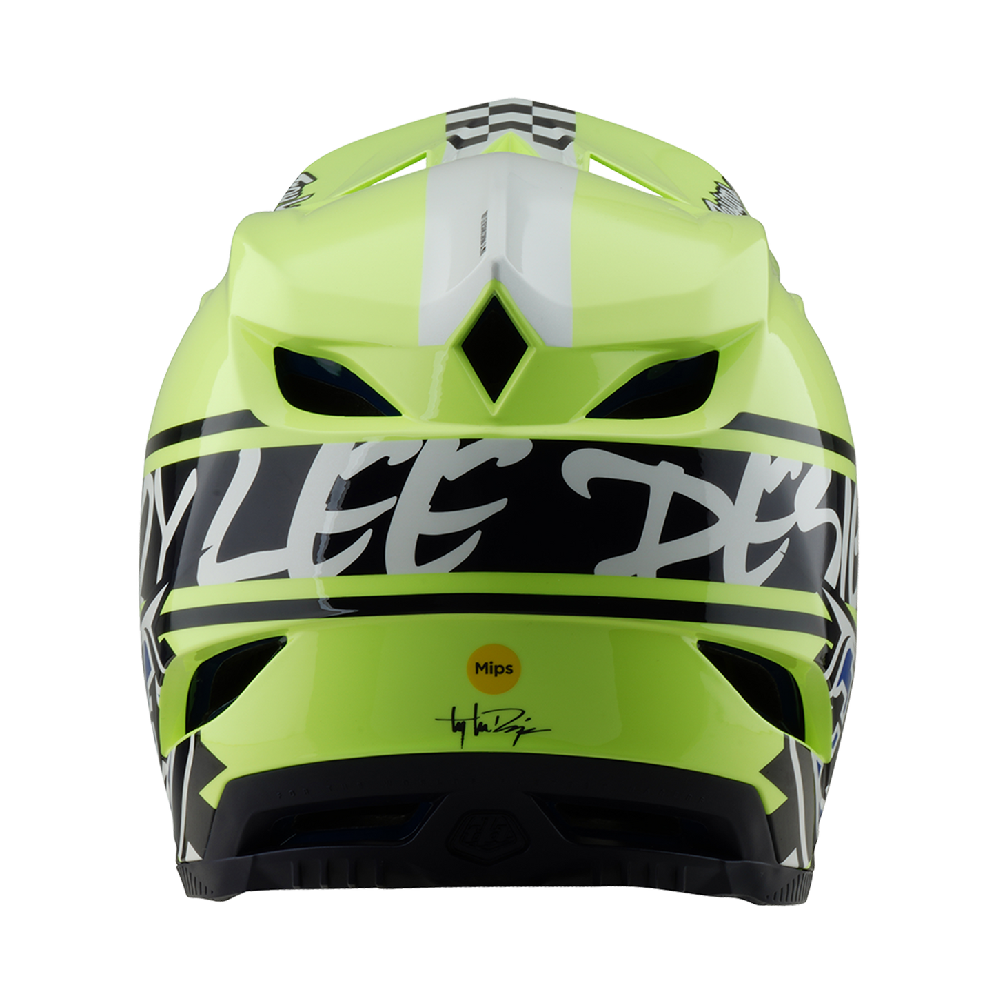 MTB přilba TROY LEE DESIGN D4 POLYACRYLITE MIPS FIFTY 50 Yellow/Blue