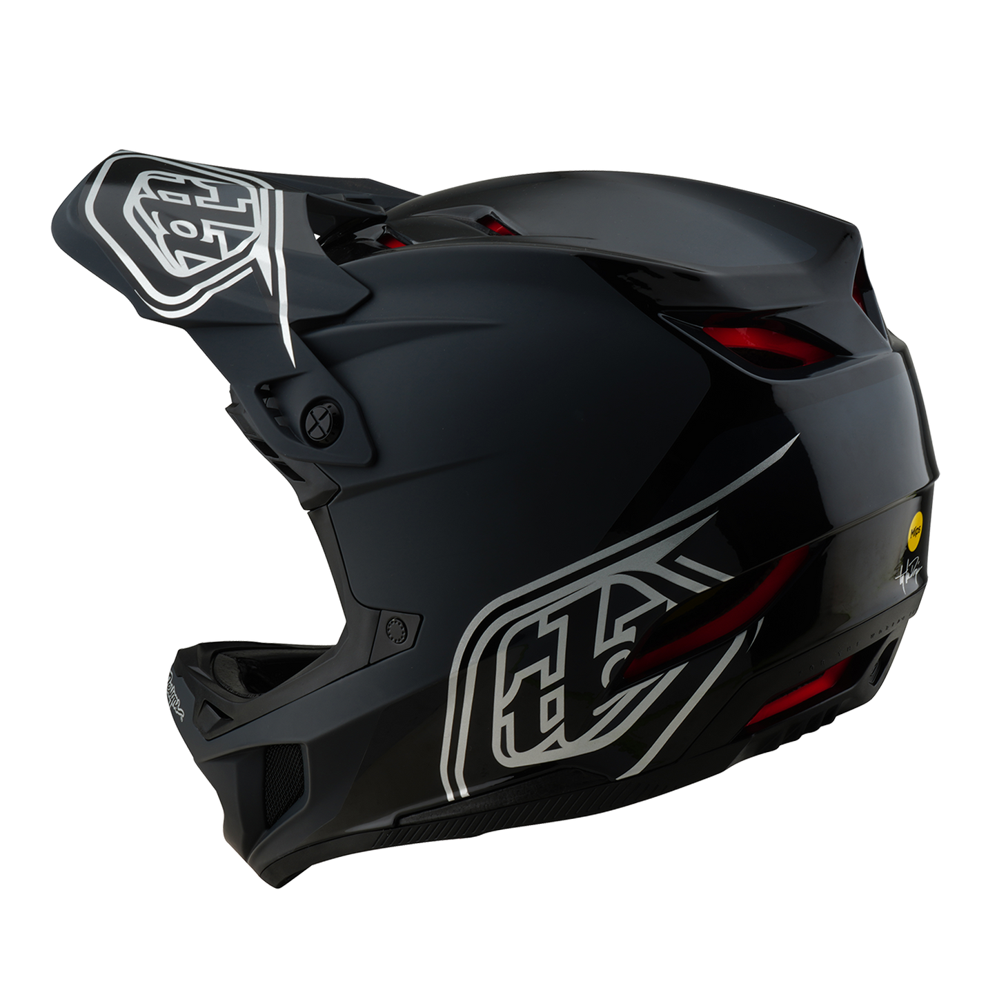 TROY LEE DESIGN D4 POLYACRYLITE SHADOW MTB přilba černá 2025
