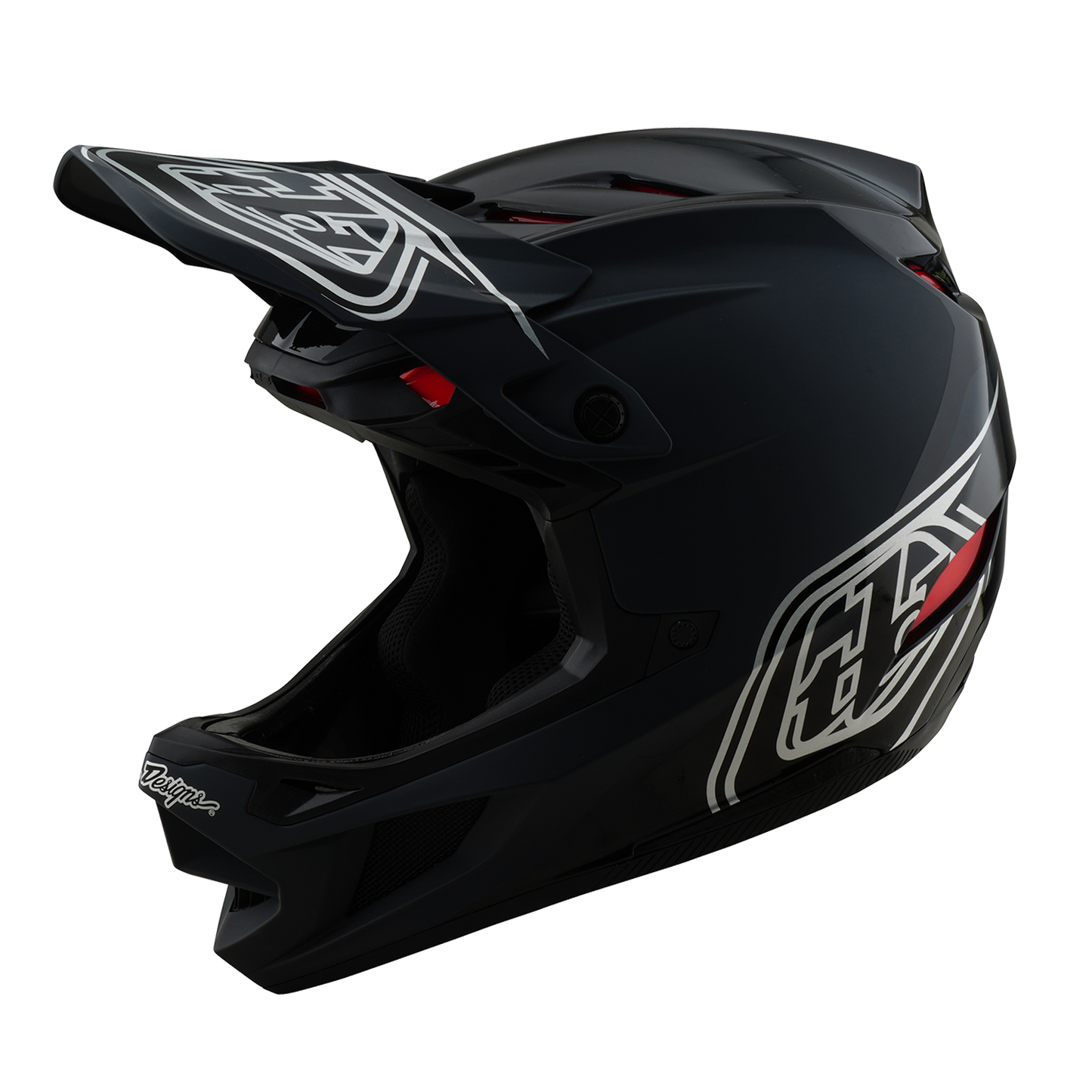 TROY LEE DESIGN D4 POLYACRYLITE SHADOW MTB přilba černá 2025
