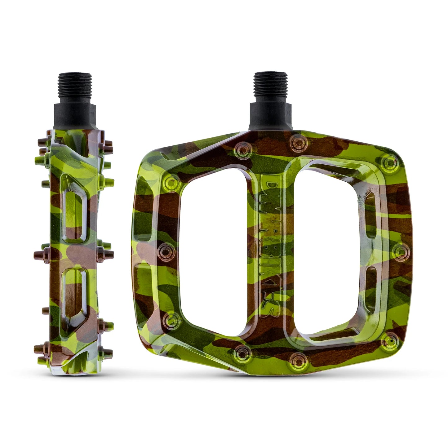 Ploché pedály DMR V6 Camo Green