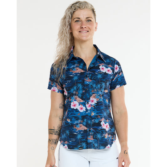Technical shirt DHARCO TECH PARTY OASIS Woman Blue