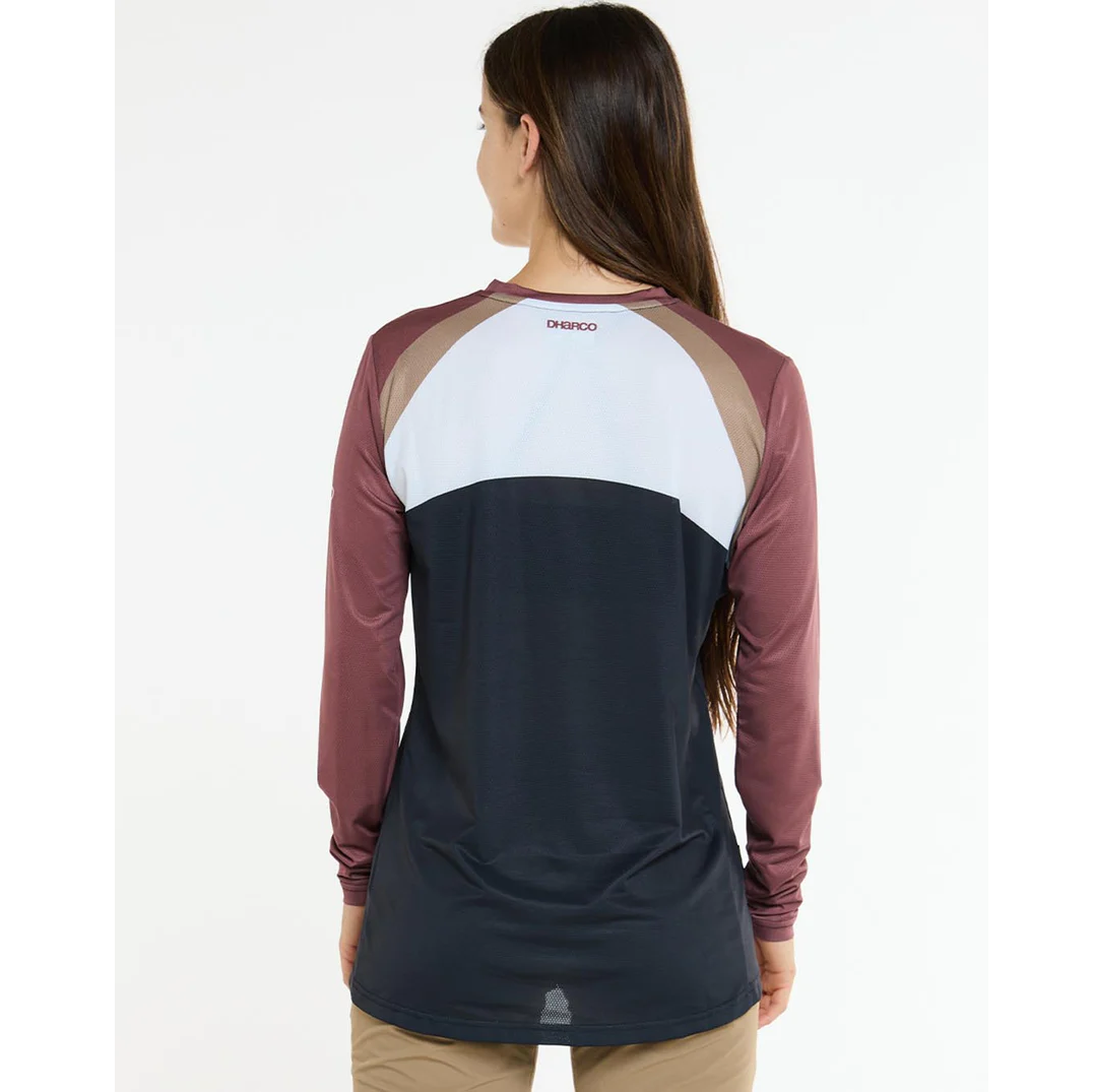 Dámský dres DHARCO RACE ULTRA VIOLET s dlouhým rukávem Black/Purple