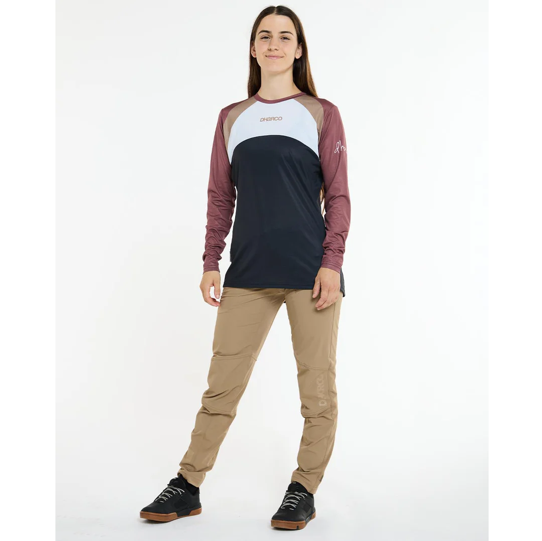 Dámský dres DHARCO RACE ULTRA VIOLET s dlouhým rukávem Black/Purple