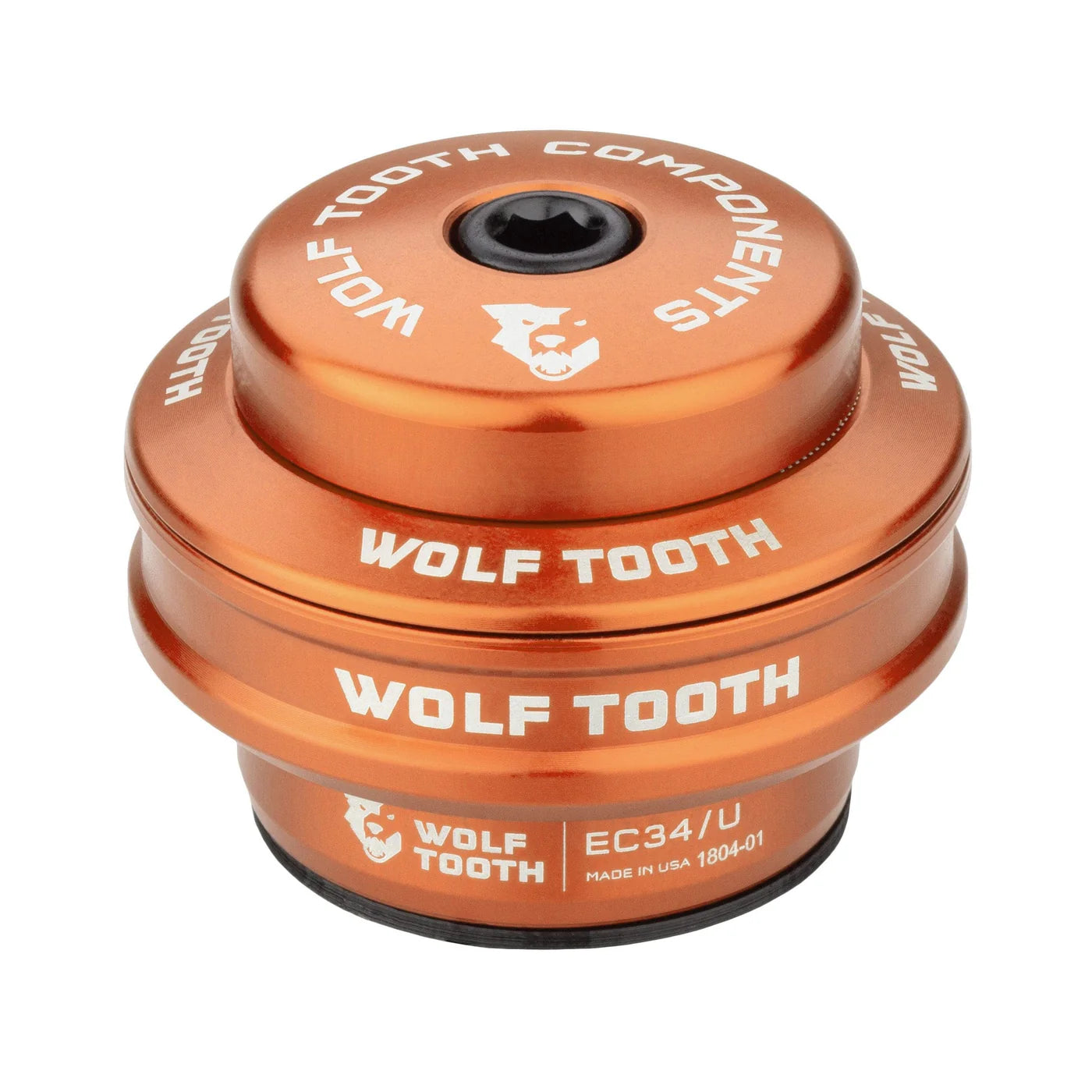 Upper Cup for External Headset WOLF TOOTH PERFORMANCE 1"1/8 EC34 Stack 16 mm Orange
