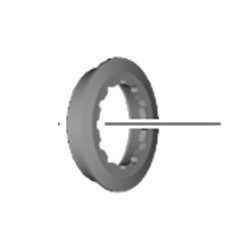 SHIMANO CS-R9200 Pojistná matice a podložka kazety