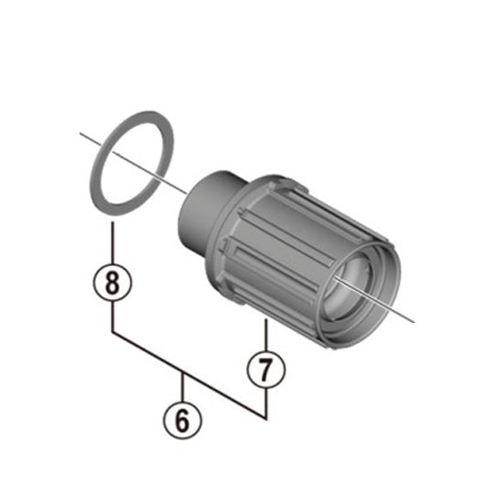 SHIMANO FH-MT400B Volnoběžka Typ těla Shimano HG