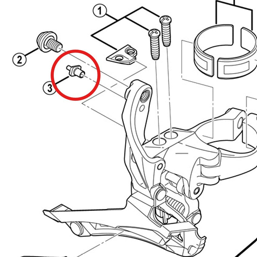 Vodítko lanka pro přední přehazovačku SHIMANO FD-6800/5800/4700/U5000