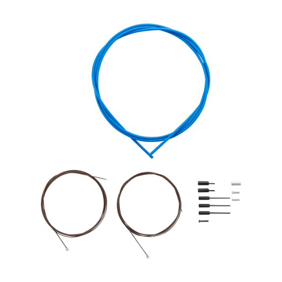 Sada lanka a hadice přehazovačky SHIMANO DURA-ACE 9000 Blue Polymer