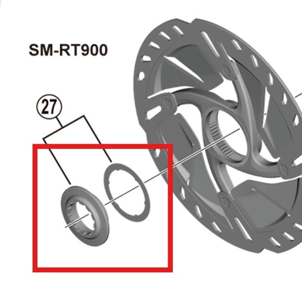 Vnitřní středová pojistná matice SHIMANO SM-RT900
