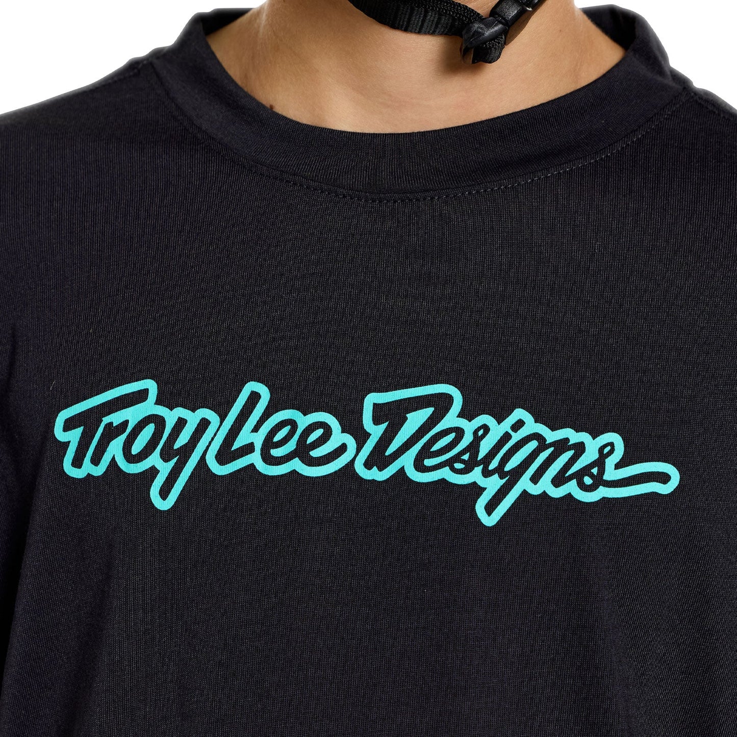 TROY LEE DESIGNS SKYLINE RIDE SIGNATURE Juniorský dres s krátkým rukávem Black/Turquoise