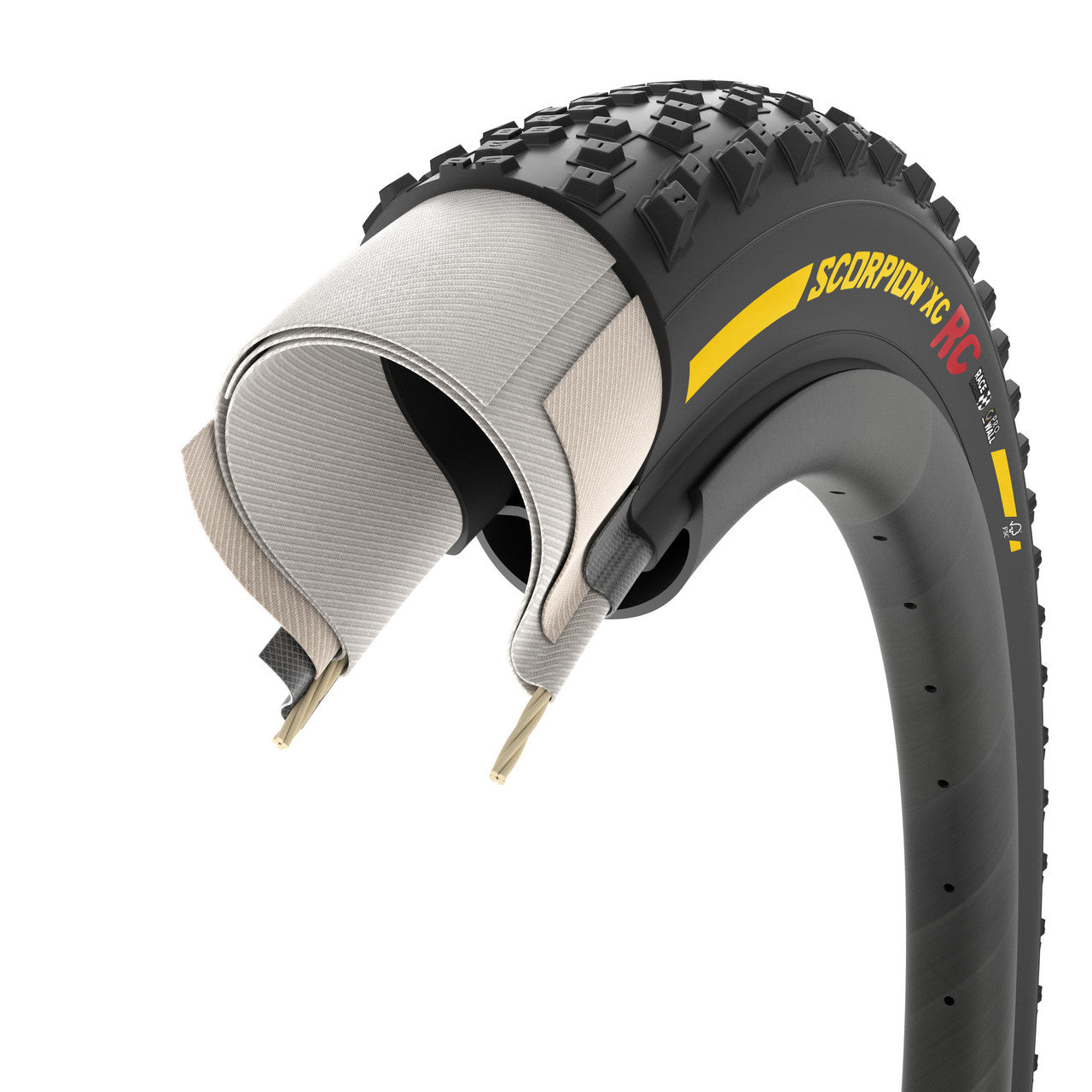 Pneumatika PIRELLI SCORPION RACE XC ProWall 29x2.40 Tubeless Ready Soft Yellow Team Edition