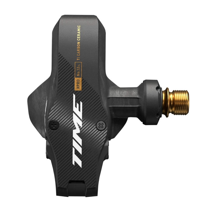 TIME X PRO 12 SL Q-Factor 53 Carbon/Titanium Gold pedals