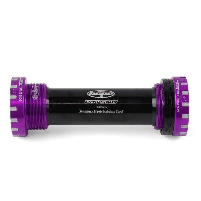 HOPE 100 mm Fat Bike 24 mm Axle Crankcase #BBSSFATPU Purple