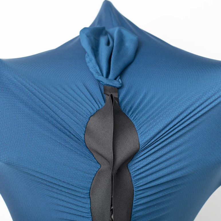 BUDS Rozšiřitelný návlek na cyklistickou brašnu modrý