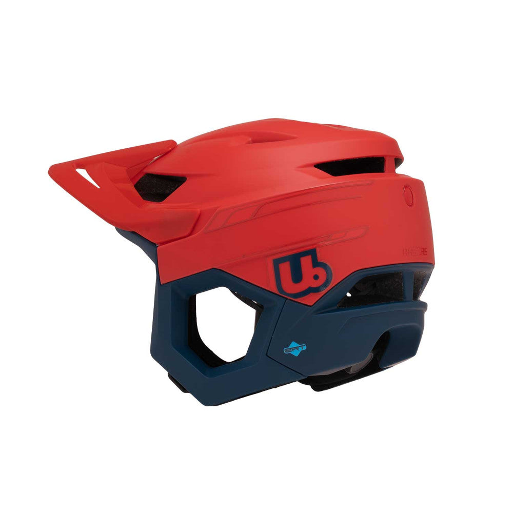 MTB přilba URGE RASCAS Neon Rush Red/Blue