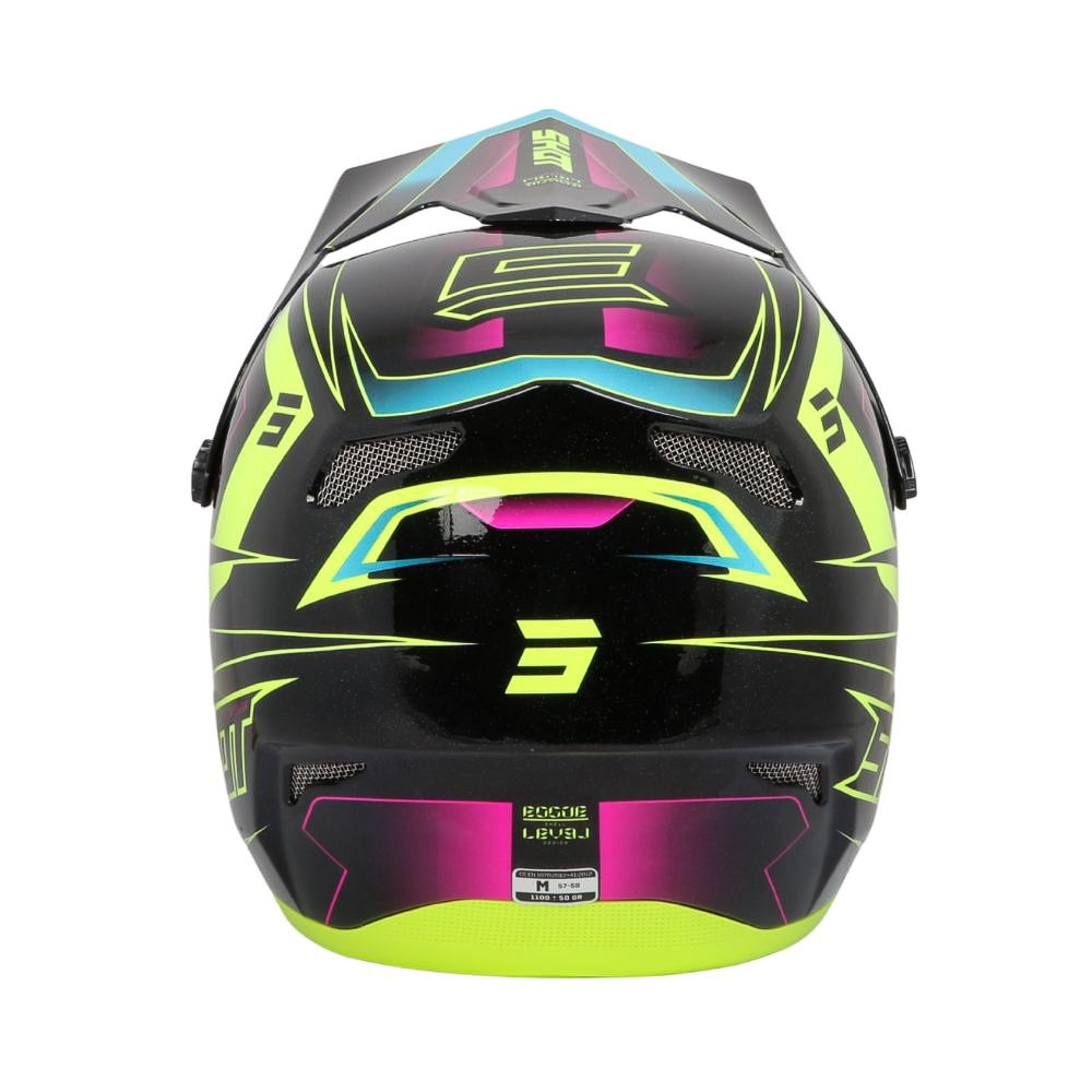 BMX helma SHOT ROGUE Level Neon Yellow/Pink Pearly