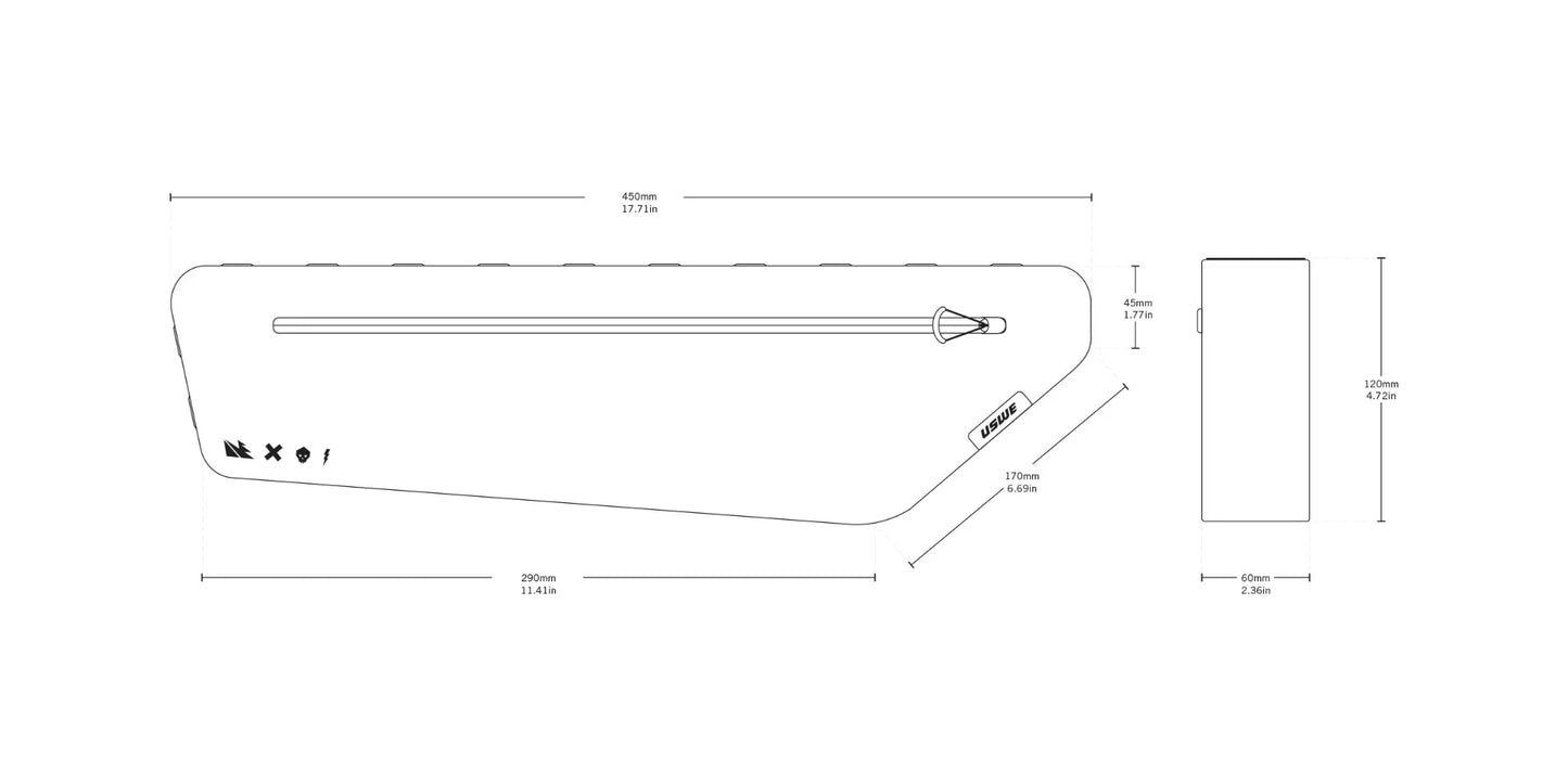 Rámová brašna USWE FRAME TUBE LARGE 3.4 L