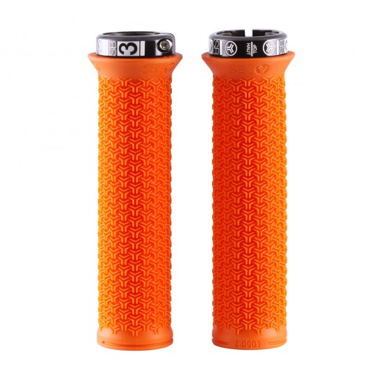 Gripy SB3 LOGO 2 Lock-On 136 mm oranžové