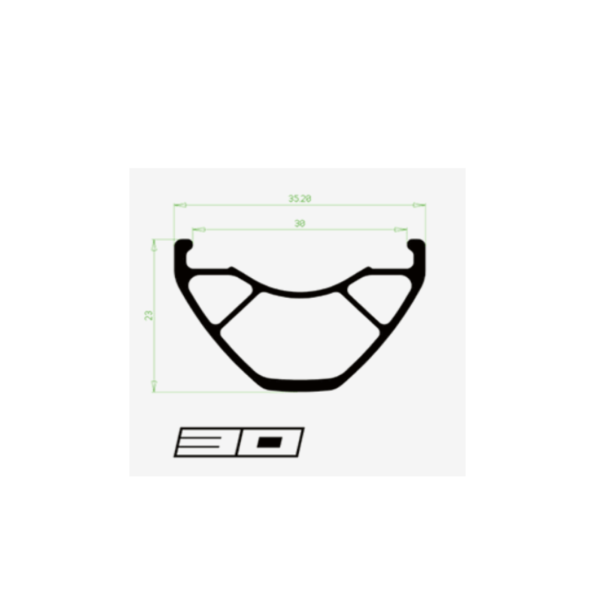 HOPE FORTUS 30 W 29" PRO 5 12x148 mm Bronzové zadní kolo