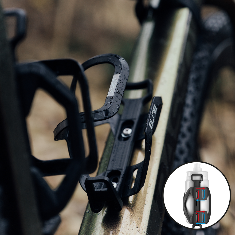 ELITE AMBO bottle cage Black