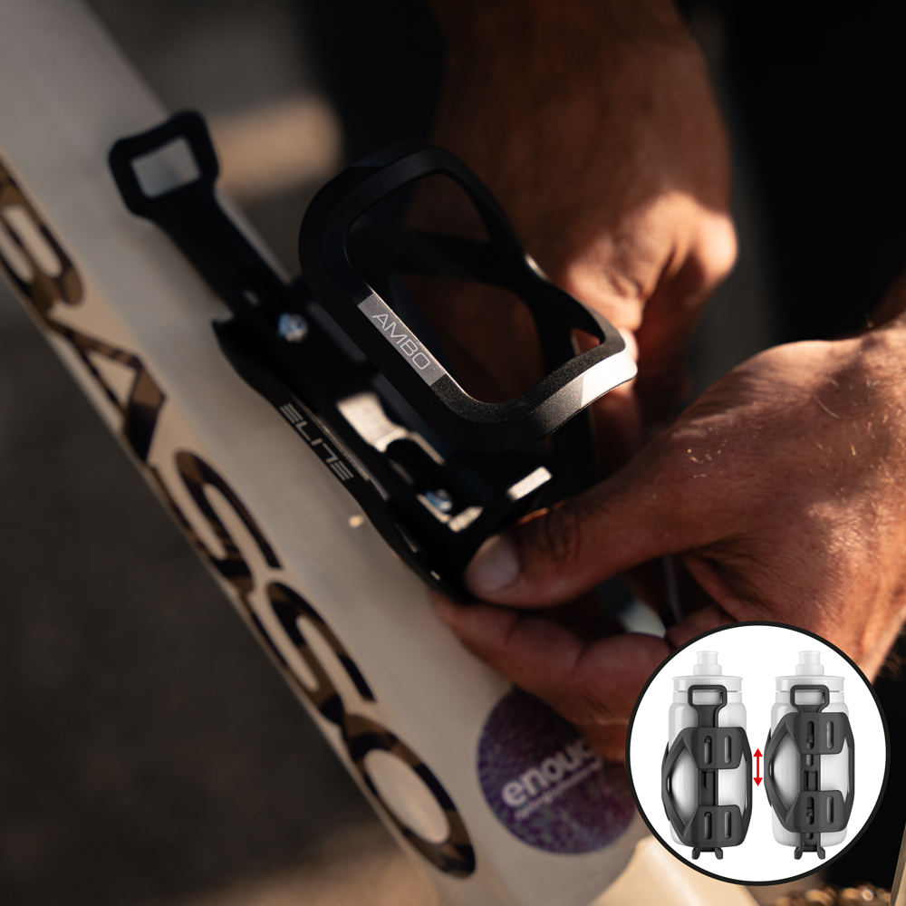ELITE AMBO bottle cage Black