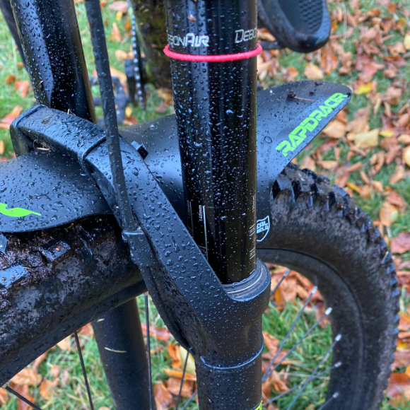 RRP EnduroGuard Standard mudguard (forks 80 to 120mm) Black/Turquoise