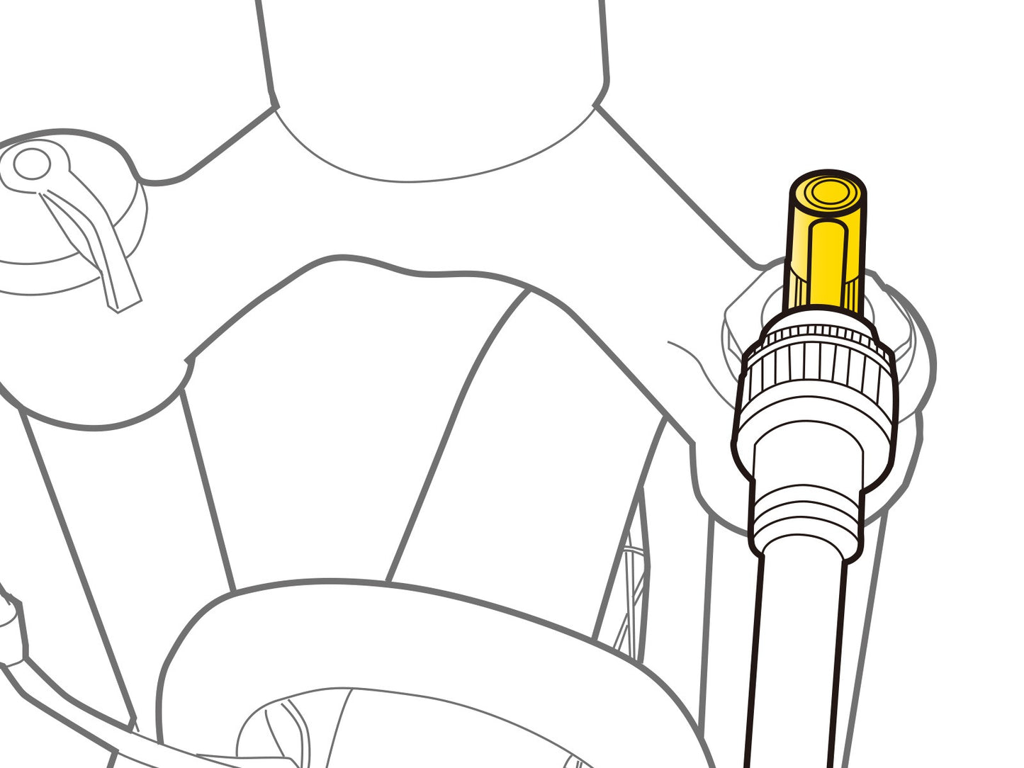 Adaptér ventilu SCHRADER PRESSURE-RITE TOPEAK