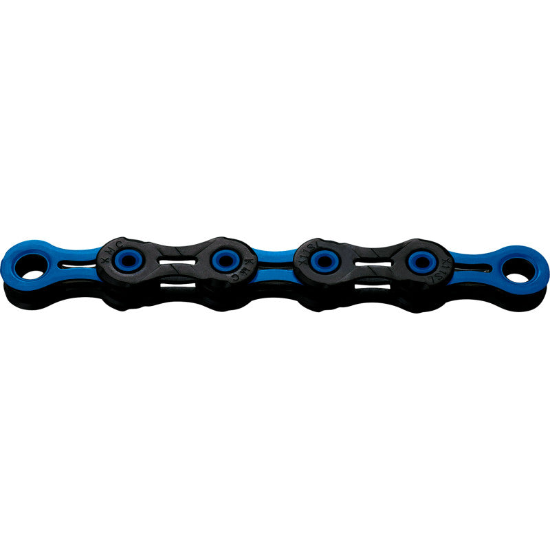 12V KMC DLC12 Waxed Black/Waxed Blue Chain