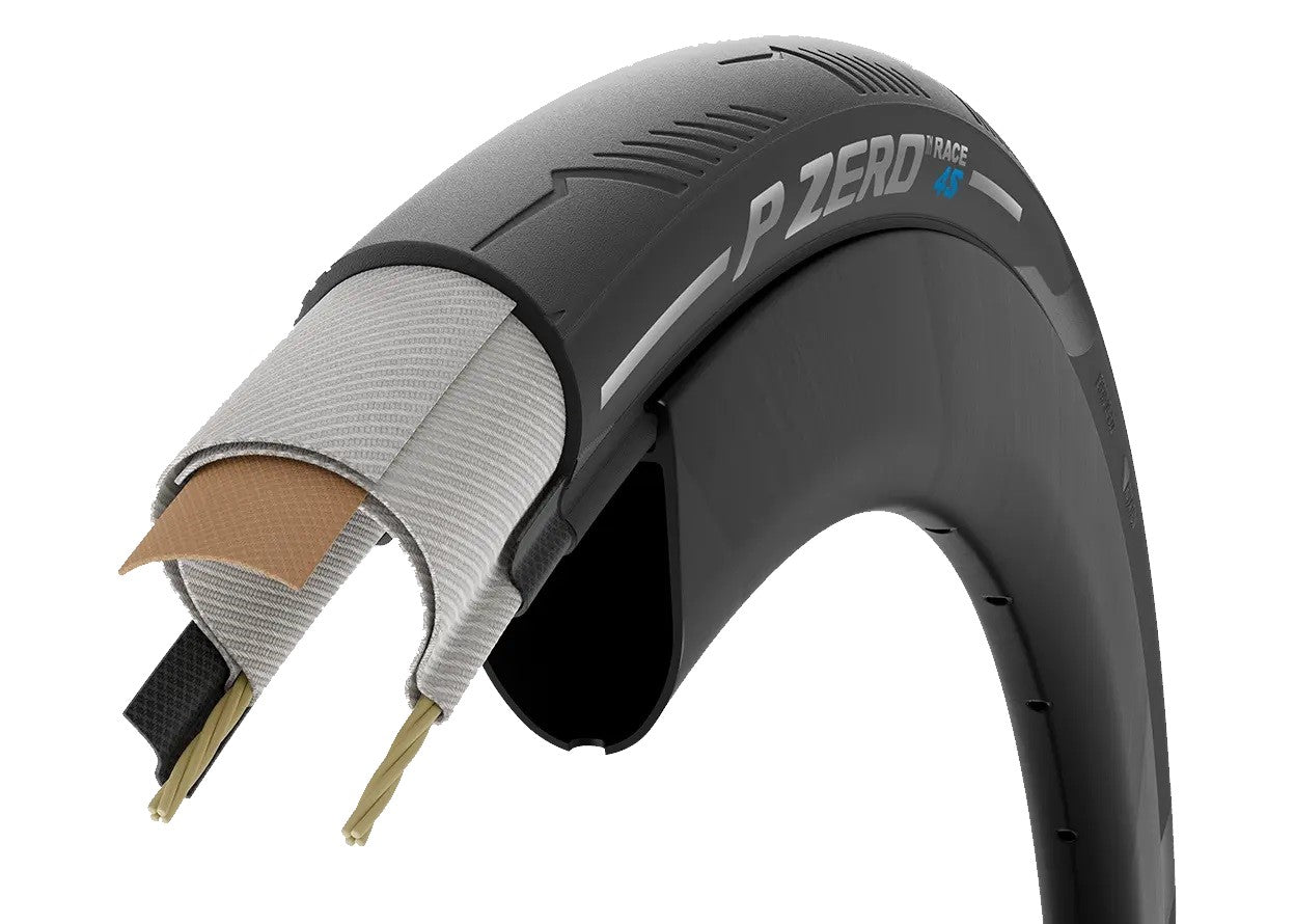 PIRELLI P ZERO RACE 4S 700c TubeType Black tire