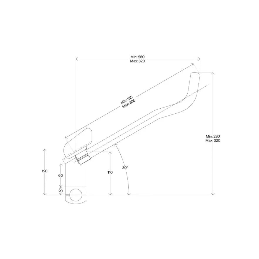 Prodlužovací přívody DEDA PARABOLICA PRO