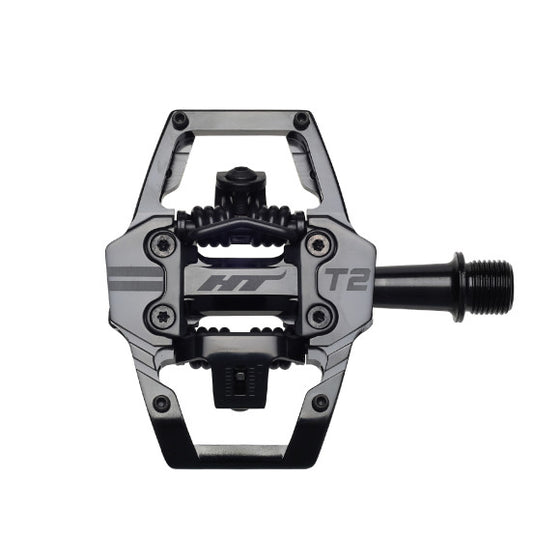 HT Components EDNURO T2 Ploché pedály Stealth Black