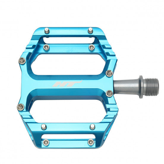 HT COMPONENTS AR09SX Blue Flat Pedals