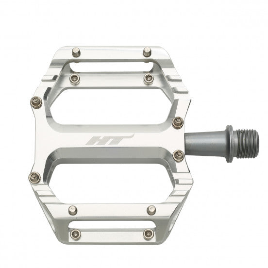 HT COMPONENTS AR09SX Silver flat pedals