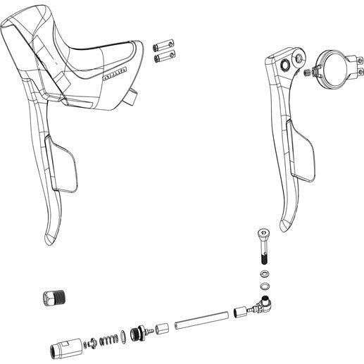 Sada pro připojení hadic Stealth-A-Magic SRAM rival ETAP AXS HRD