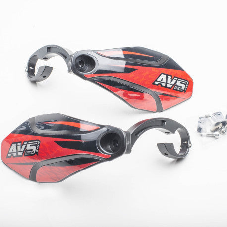 AVS KIT DECO Chránič ruky Alu Tab Black/Red