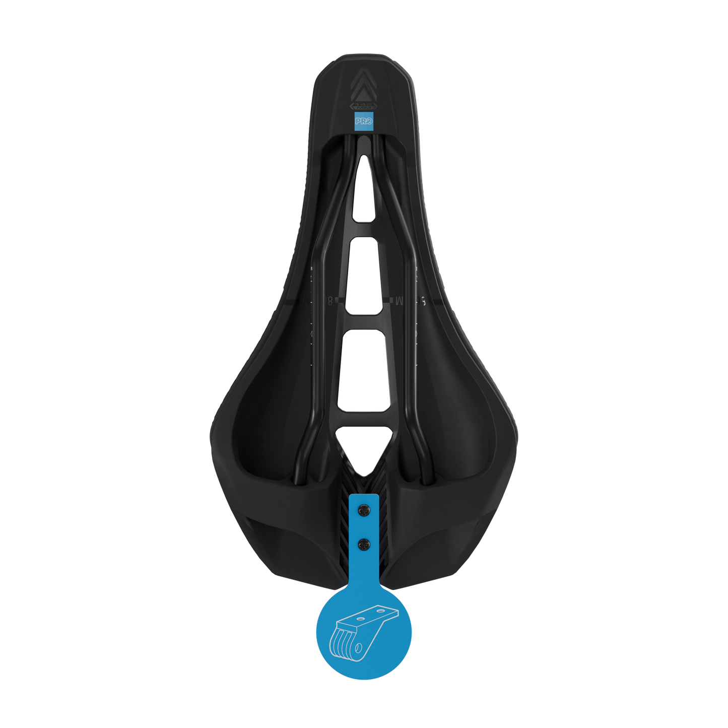 PRO STEALTH 3D PERFORMANCE Saddle 152mm Stainless Steel Rails Black