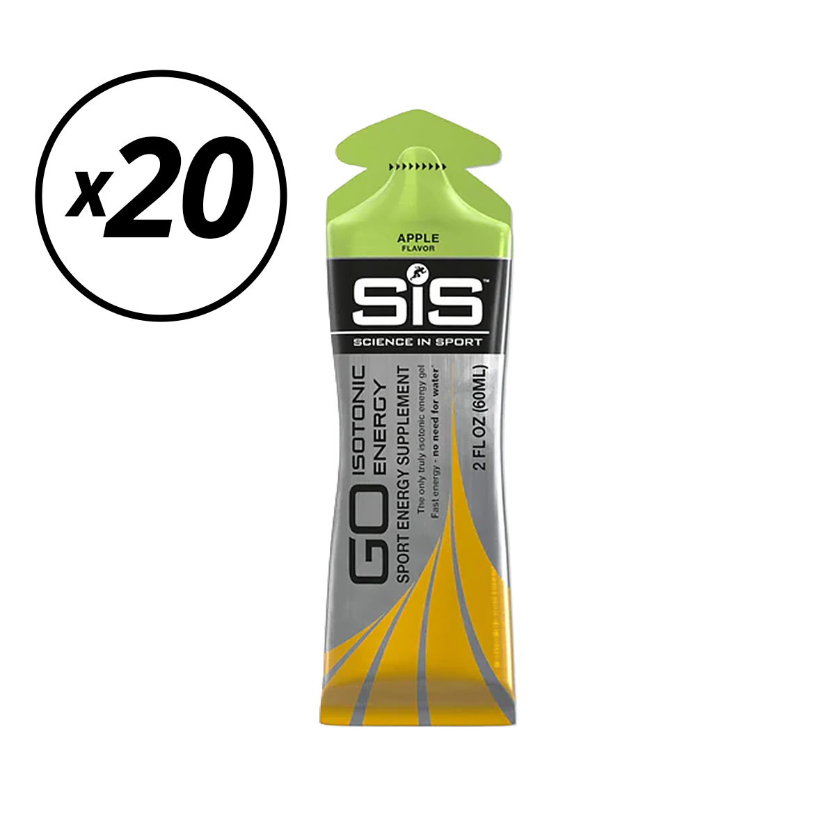 SIS GO ISOTONIC ENERGY Gel (60ml) Apple Short shelf life