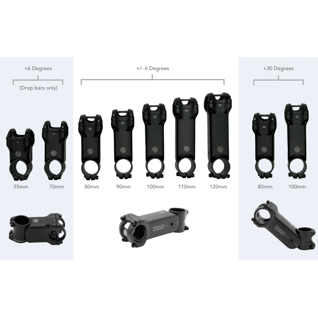 REDSHIFT SHOCKSTOP 1-1/8" Adjustable Stem +6/-6°