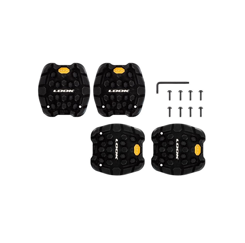 Ploché vložky do pedálů Look Trail Grip černé (x4)
