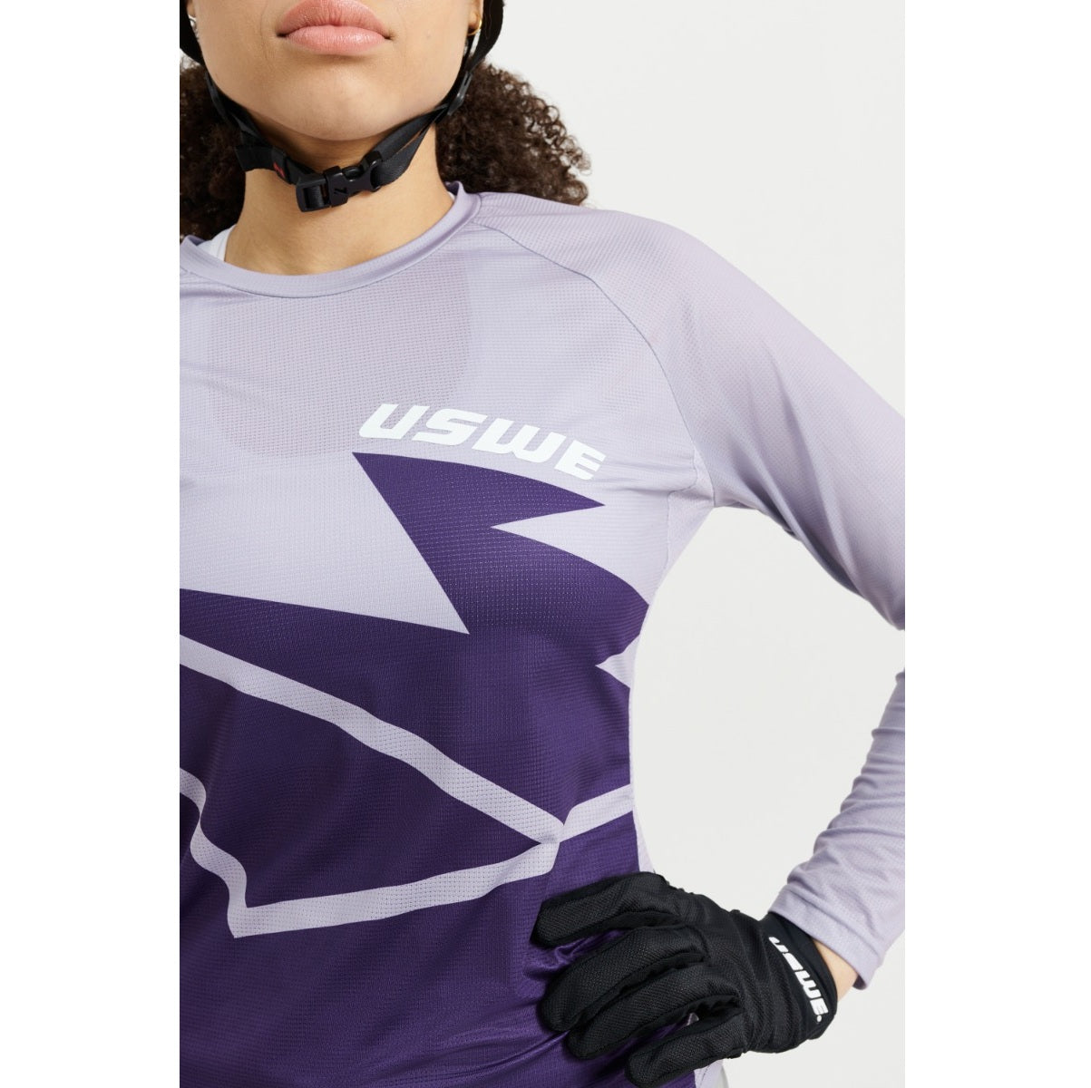 Dámský MTB dres s dlouhým rukávem USWE BERG Lavender