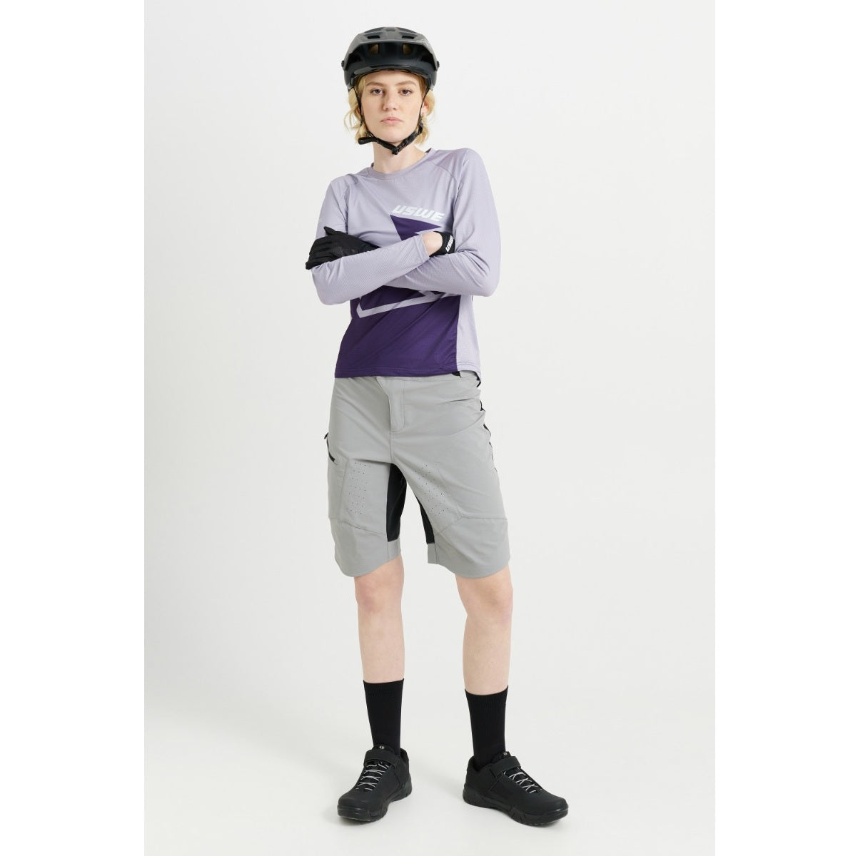 Dámský MTB dres s dlouhým rukávem USWE BERG Lavender
