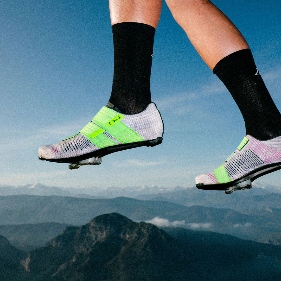 FIZIK VENTO POWERSTRAP R2 Road Shoes, Purple/Green