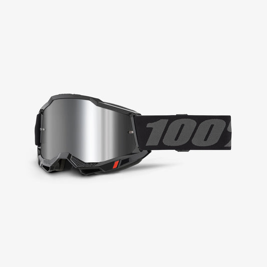 Maska 100% ACCURI 2 Černá sklo Silver Mirror