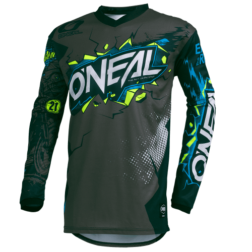 O'NEAL ELEMENT VILLAIN Junior Long Sleeve Jersey Grey
