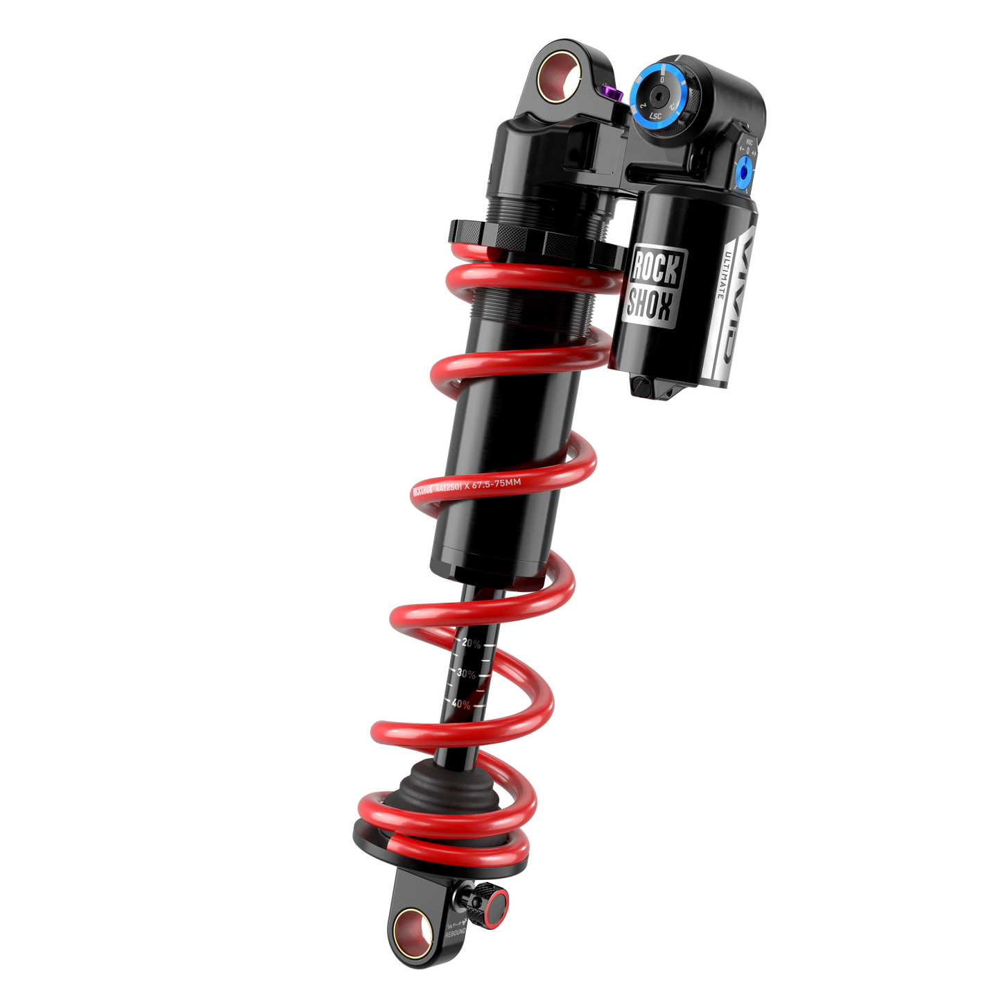 ROCKSHOX VIVID COIL ULTIMATE DH RC2 D1 Standardní pružinový tlumič pro Commencal Supreme