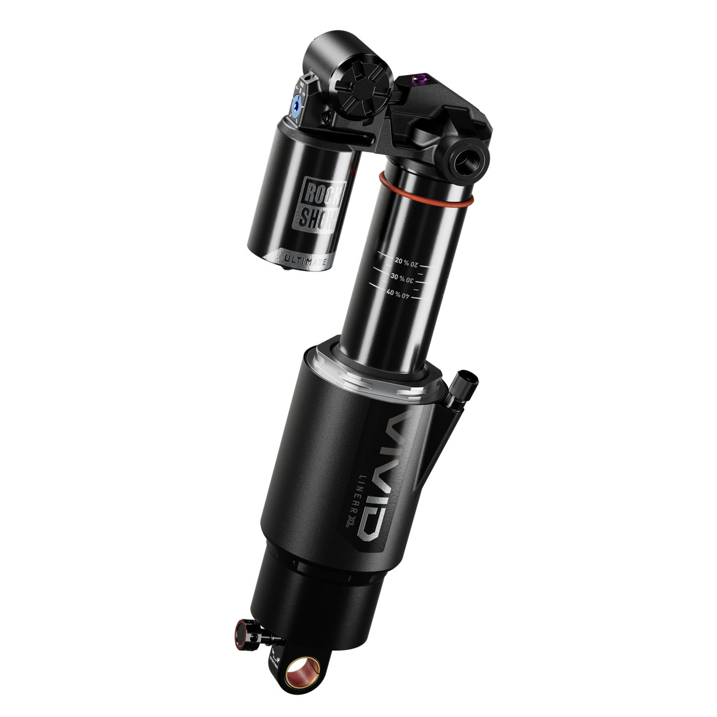 Rear Shock Vivid Ultimate DH RC2 - LinearXL Air, 2 Tokens, Reb55/Comp34, Adj Hydraulic Bottom Out,Standard Trunnion - D1