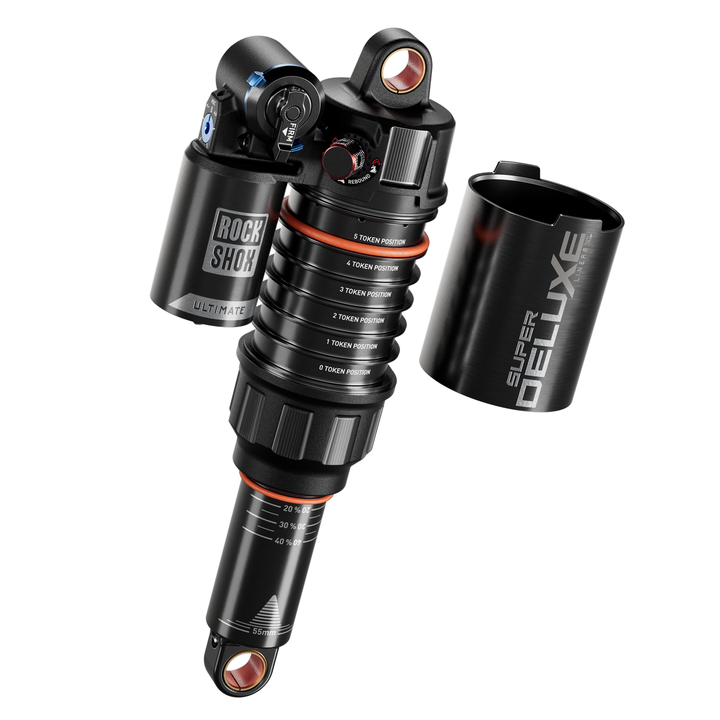 RS Super Deluxe Ultimate RC2T - 210X55 Linear XL Air, Token Loc 3, Reb55/Comp30, Lockout45, Std Std(8x25)D1 SBC Stumpjumper 15