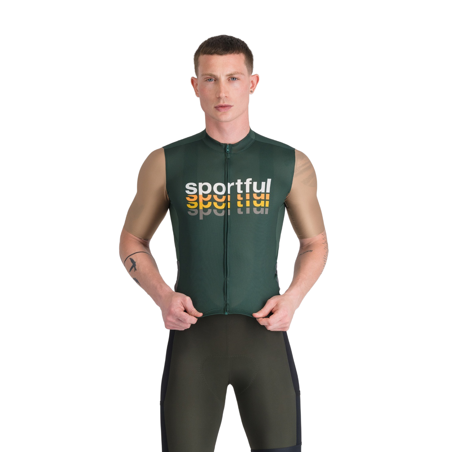 SPORTFUL SUPERGIARA 2 LOGO Short Sleeve Jersey Khaki